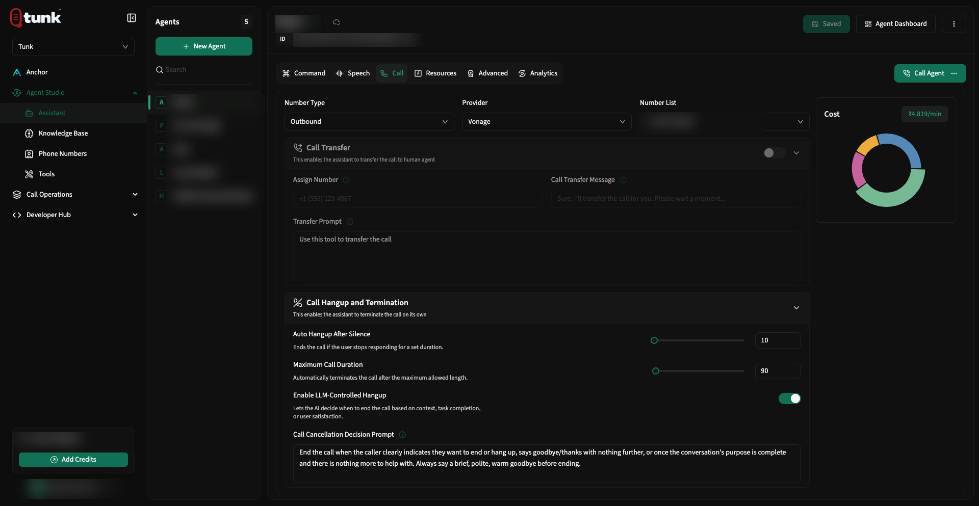 Assistant Call Settings